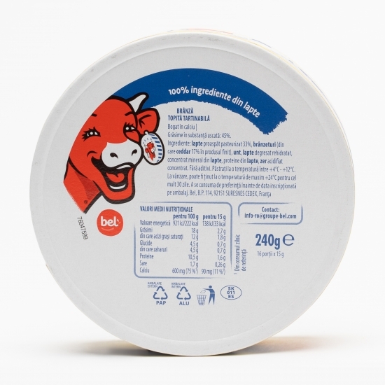 Brânză topită Original 16 porții (pachet familie), 240g