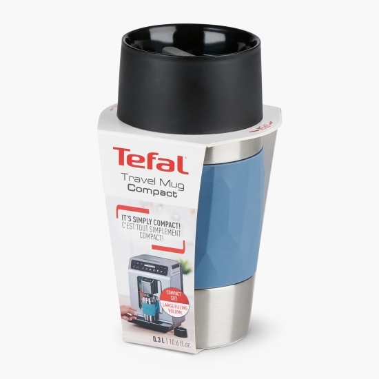 Cană termos călătorie Travel Mug Compact, 0.3l, albastru