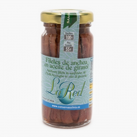 File de anșoa în ulei de floarea-soarelui 100g
