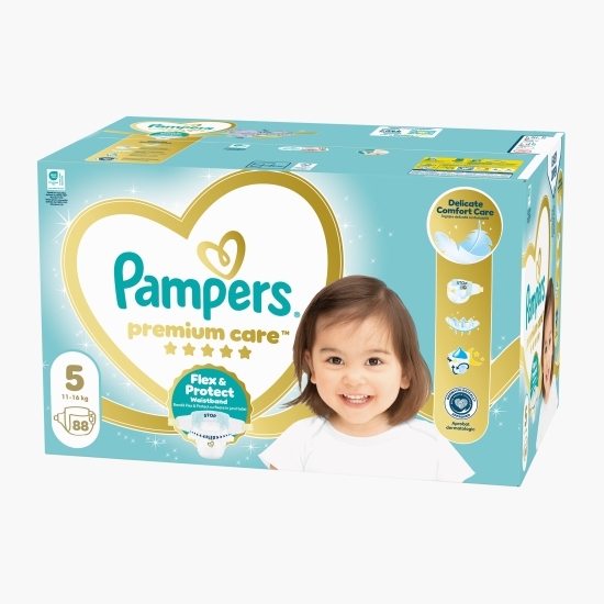 Scutece Premium Care mărimea 5, 11-16kg, 88 buc