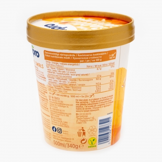 Înghețată pe bază de migdale și caramel sărat 340g