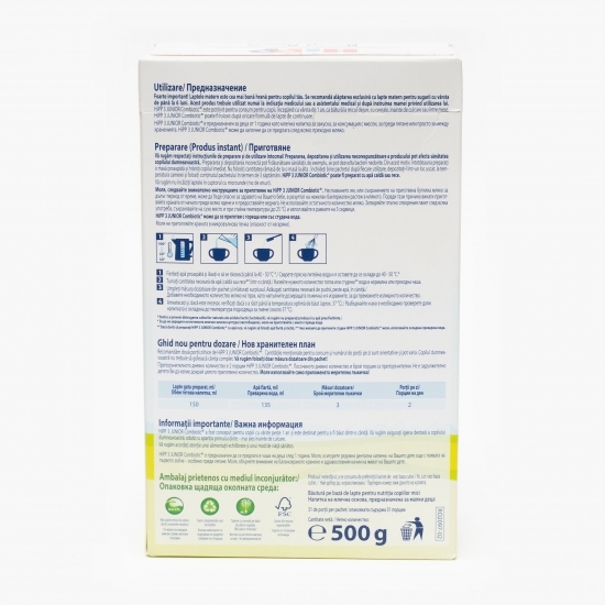 Formulă de lapte praf Junior Combiotic 3, +1 an, 500g