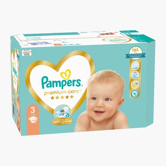 Scutece Premium Care mărimea 3, 6-10kg, 120 buc