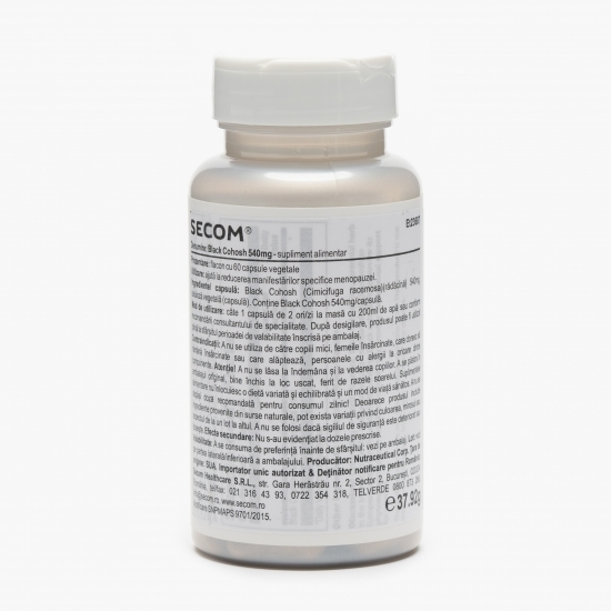 Black Cohosh 540mg, 60 capsule