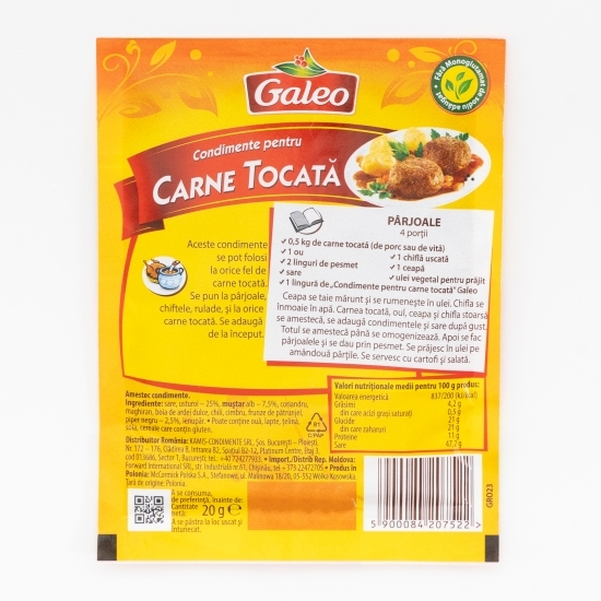 Condimente pentru carne tocată 20g