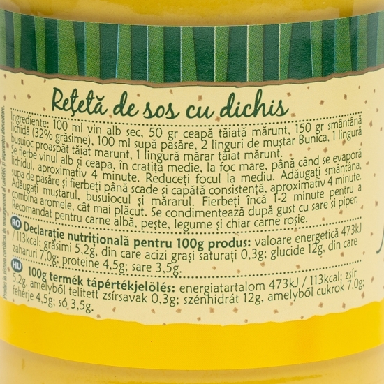 Muștar fin 440g