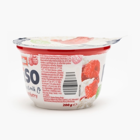 Orez cu lapte și dulceață de zmeură 200g