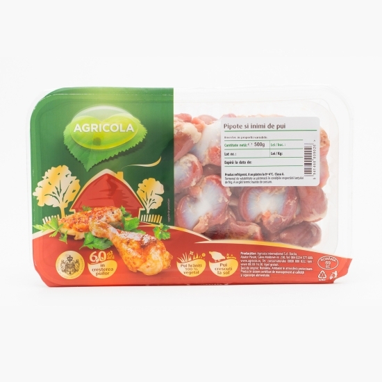 Pipote și inimi de pui 500g