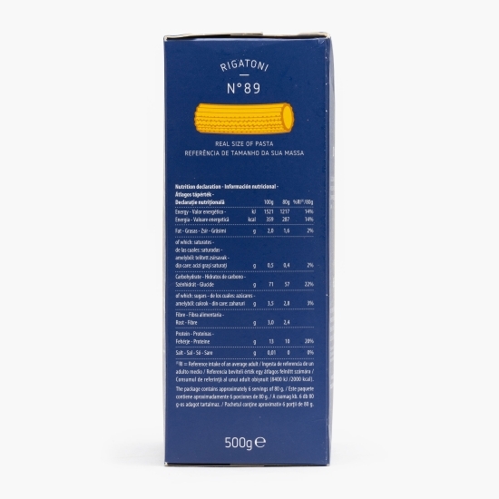 Paste Rigatoni n.89, 500g