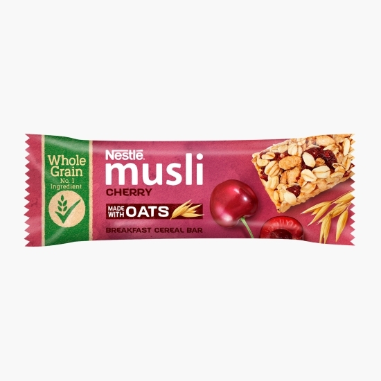 Baton de cereale pentru mic dejun cireșe 35g