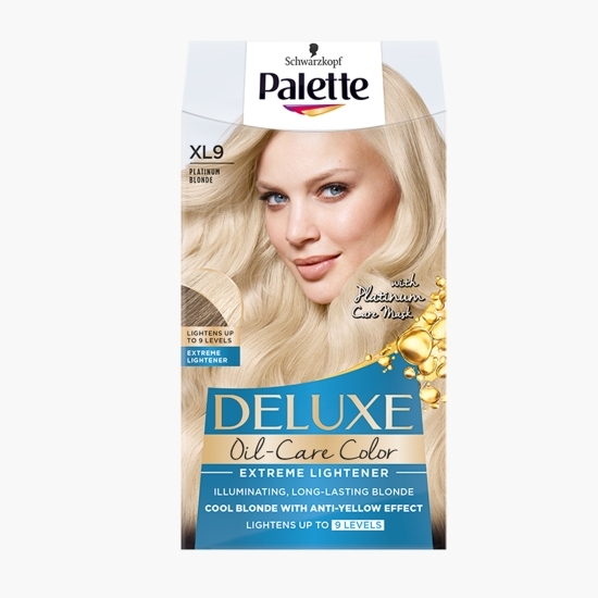 Vopsea de păr permanentă Deluxe Oil-Care Color, XL9 blond platinat, 135ml