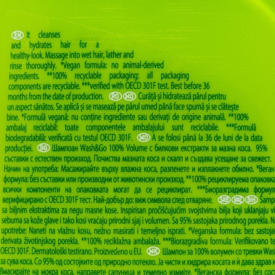 Șampon pentru păr gras, cu extract de ierburi 675ml