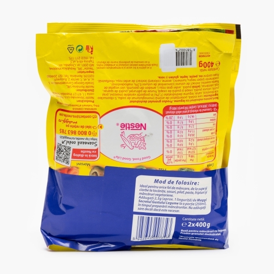 Bază pentru mâncare „Secretul gustului” legume 2x400g (1+1-50%)