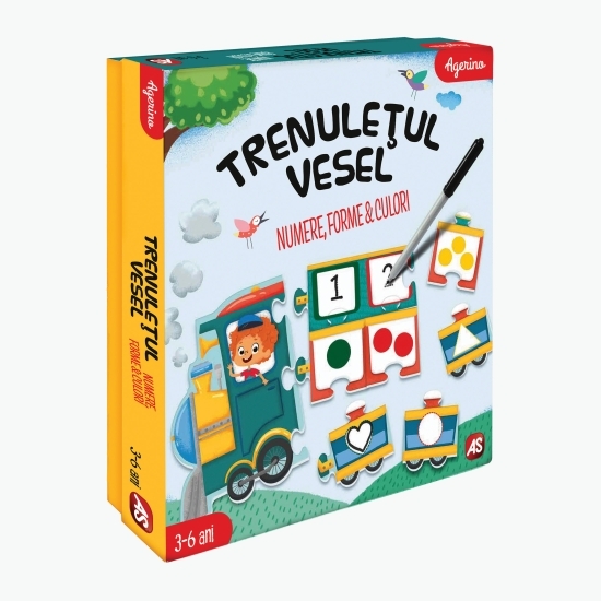 Trenulețul vesel: Numere, Forme & Culori Agerino 3-6 ani