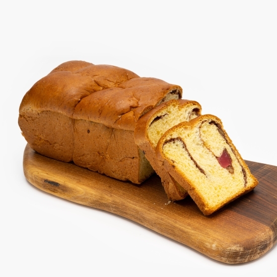 Cozonac cu nucă, rahat, stafide și cacao 400g