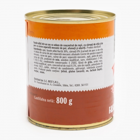 Fasole cu cârnăciori 800g