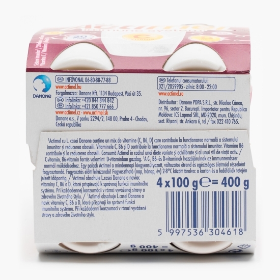 Iaurt de băut cu afine si suc de rodie 4x100g