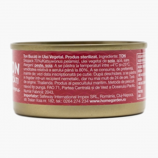 Ton bucăți în ulei vegetal 80g