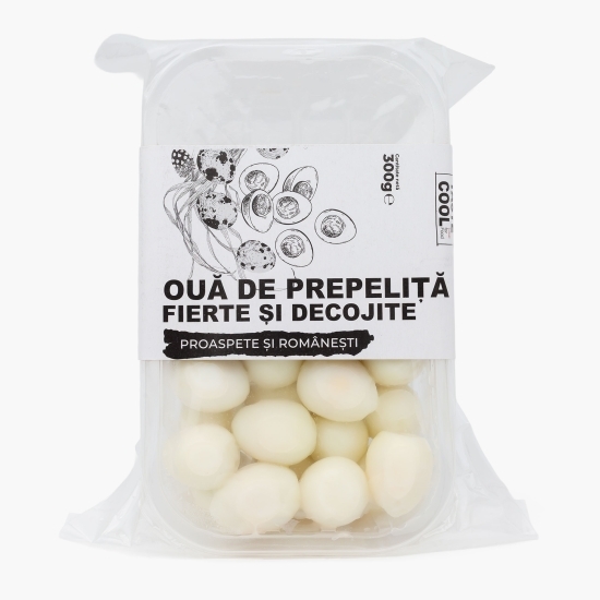 Ouă de prepeliță fierte și decojite 300g