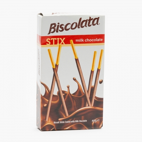 Biscuiți baton glazurați cu ciocolată si lapte 40g