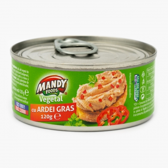 Pastă vegetală tartinabilă cu ardei gras 120g
