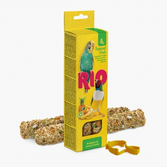Baton peruși și păsări exotice, 2x40g, cu fructe tropicale 