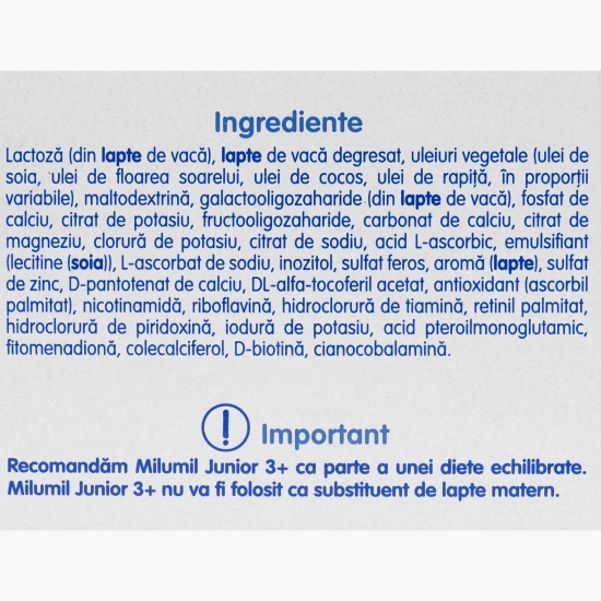 Lapte fortifiat Junior, de la 3 ani, 600g