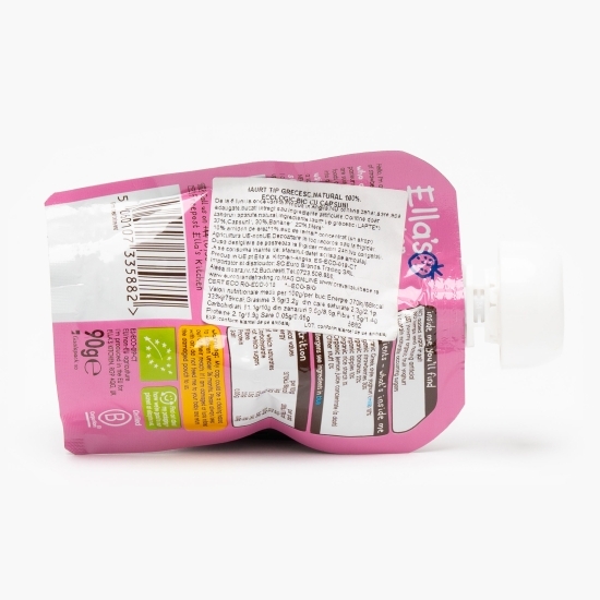 Iaurt tip grecesc ecologic cu căpșuni, +6 luni, 90g