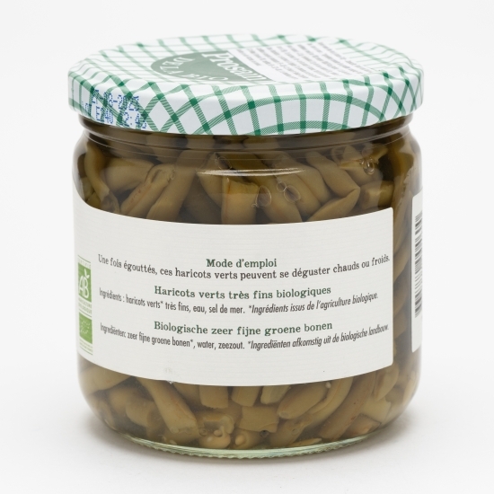 Fasole verde fină eco la borcan 345g