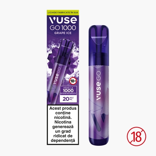 Țigară electronică Grape Ice, 20mg/ml nicotină, 1000 puffs