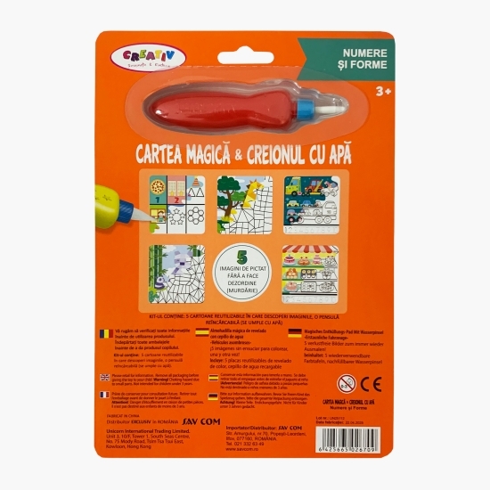 Cartea magică & Creionul cu apă, numere-forme