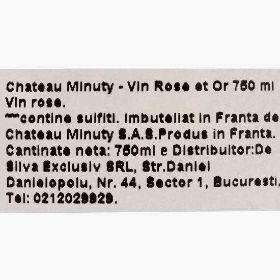 Vin rose sec Rose et Or, 12.5%, 0.75l
