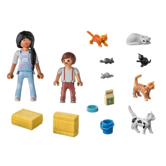 Set figurine - Familia de pisici, 4+ ani