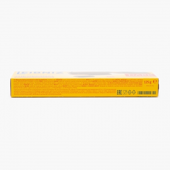 Biscuiți cu unt cu glazură de ciocolată amăruie 125g