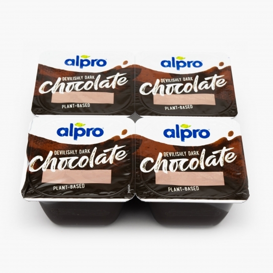 Desert din soia cu ciocolată neagră 4x125g