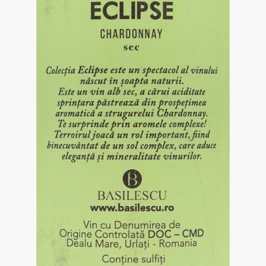 Vin alb sec Chardonnay Eclipse, 12.8%, 0.75l