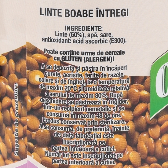 Linte cutie 400g