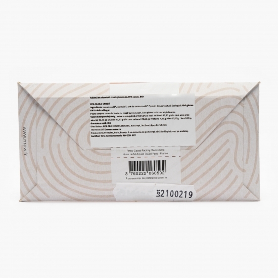 Tabletă de cacao crudă și curmale, 69% cacao eco 45g