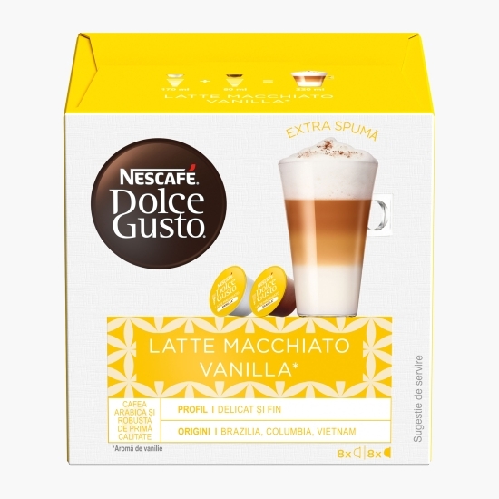 Latte Macchiato vanilie, 8 băuturi, 153.6g, capsule cafea