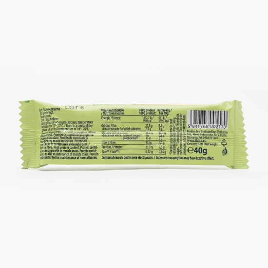 Baton proteic vegan cu arahide și ciocolată neagră 40g