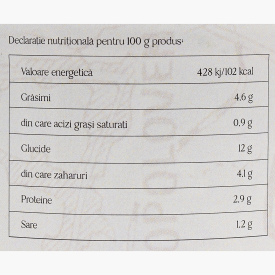 Sarmale de post cu ciuperci învelite în foi de varză murată 370g