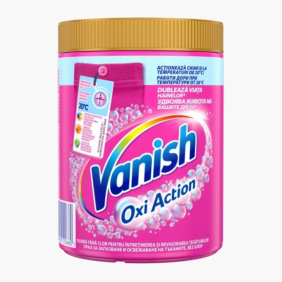 Pudră pentru îndepărtarea petelor pentru haine colorate Oxi Action 846g