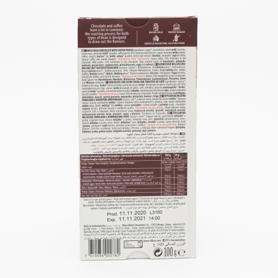 Ciocolată cu lapte și cafea 100g 