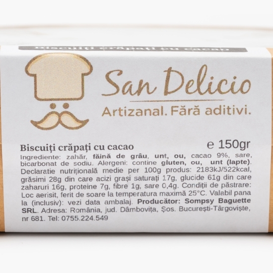 Biscuiți crăpați cu cacao 150g