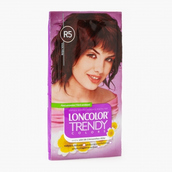 Vopsea semipermanentă pentru păr R5 roșu Soul plicuri 2x25ml