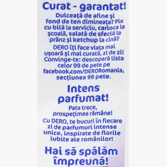 Detergent de rufe pudră manual 2în1 Levănțică & iasomie, 8 spălări, 400g