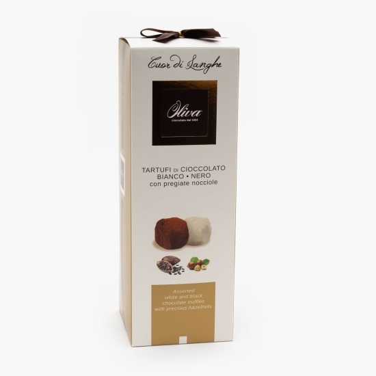 Trufe asortate ciocolată albă și negră 250g