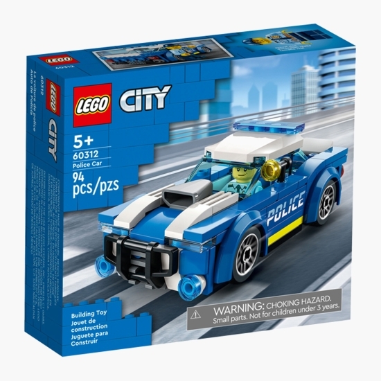 Mașină de poliție, 60312 City, 94 piese, +5 ani