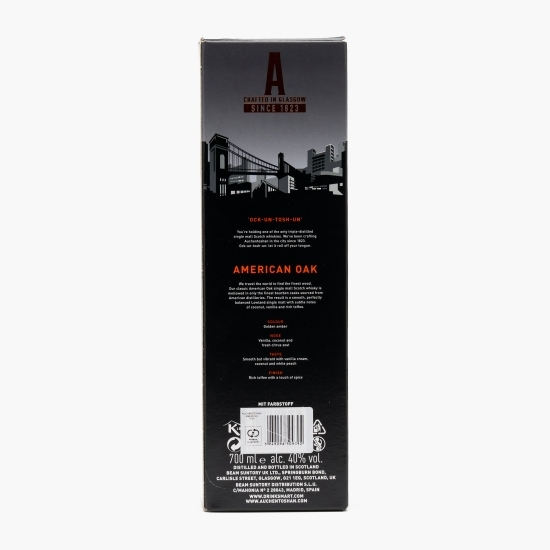 Single Malt Scotch Whisky, American Oak, 40%, 700ml + cutie 