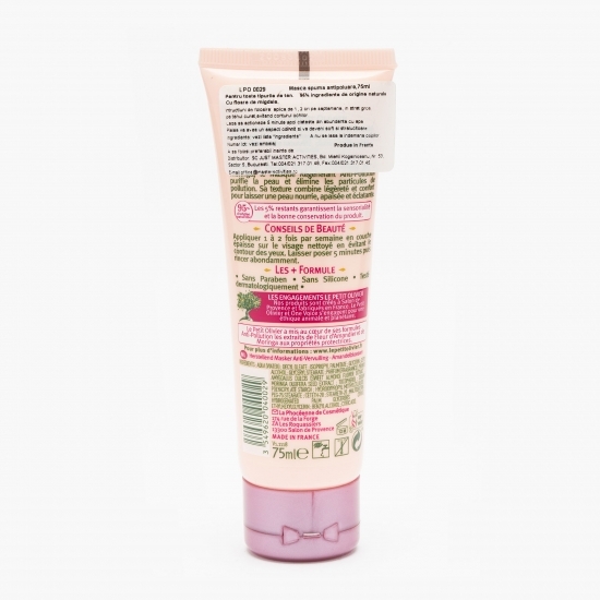 Mască spumă antipoluare pentru toate tipurile de ten 75ml